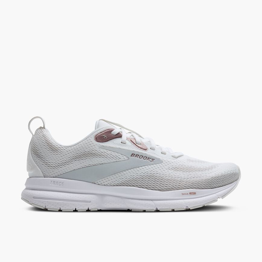 Brooks Trace 4 White/Oyster/Rose (Women's)