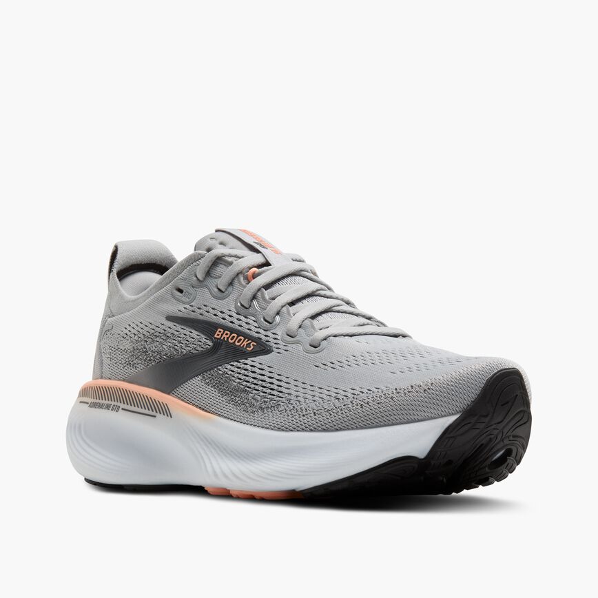 Brooks Adrenaline GTS 25 Grey/Blackened Pearl/Coral (Women's)