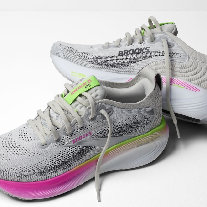 Brooks Adrenaline GTS 25 Oyster/Pink/Green (Women's)