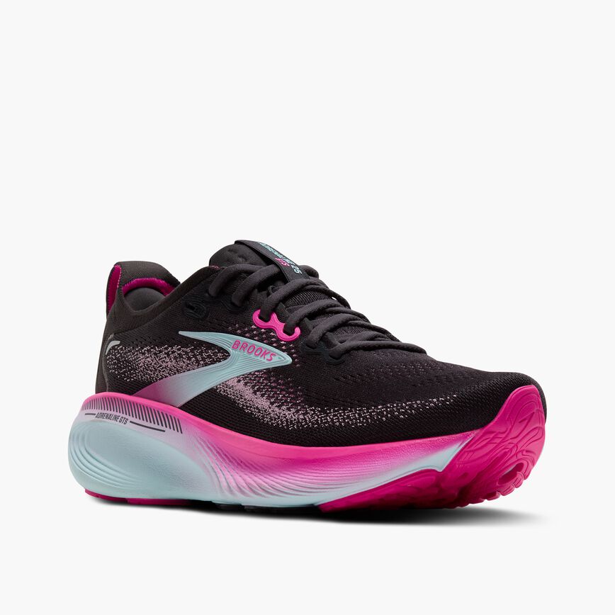 Brooks Adrenaline GTS 25 Black/Cyber Pink/Iced Aqua (Women's)