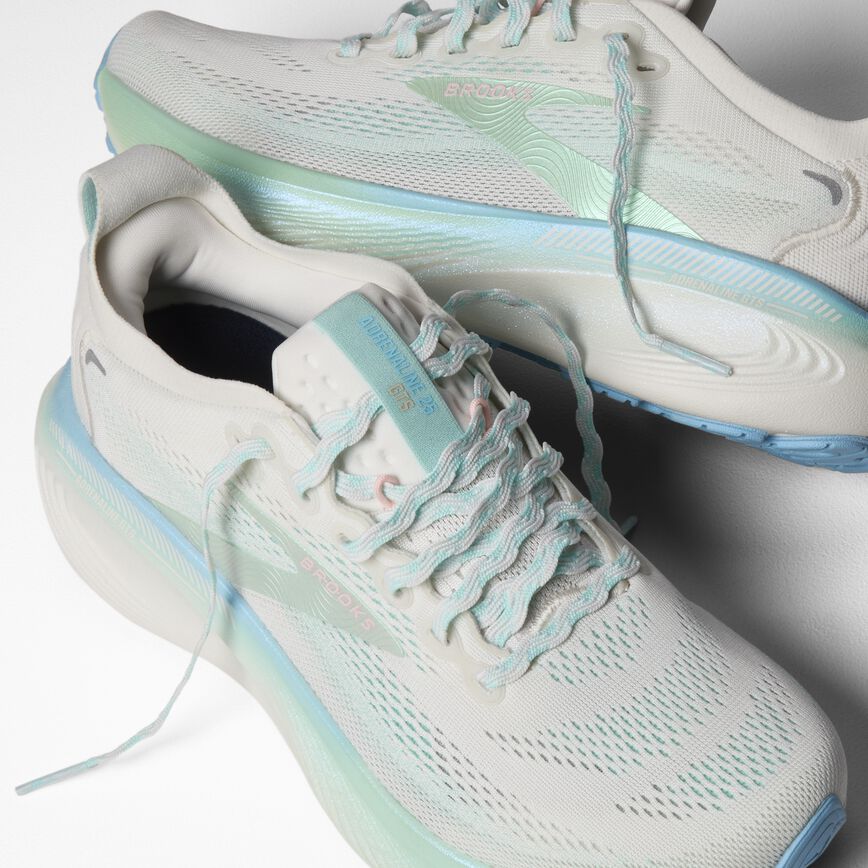 Brooks Adrenaline GTS 25 White/Sea/Aqua (Women's)