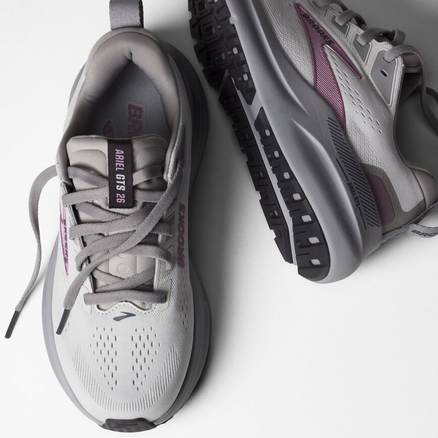 Brooks Ariel GTS 26 Oyster Mushroom/Alloy/Pink (Women's)