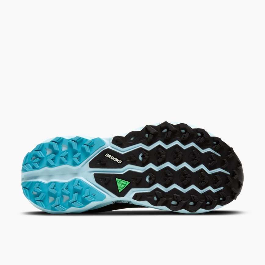 Brooks Cascadia 19 GTX Black/Ebony/Blue Flower (Women's)