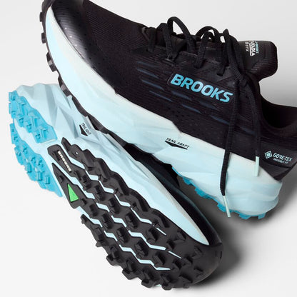 Brooks Cascadia 19 GTX Black/Ebony/Blue Flower (Women's)