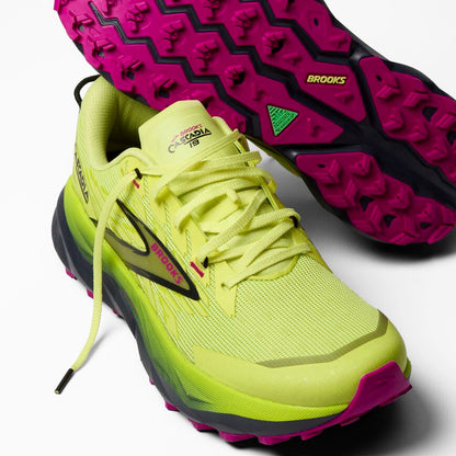 Brooks Cascadia 19 Sunny Lime/Black/Magenta (Women's)