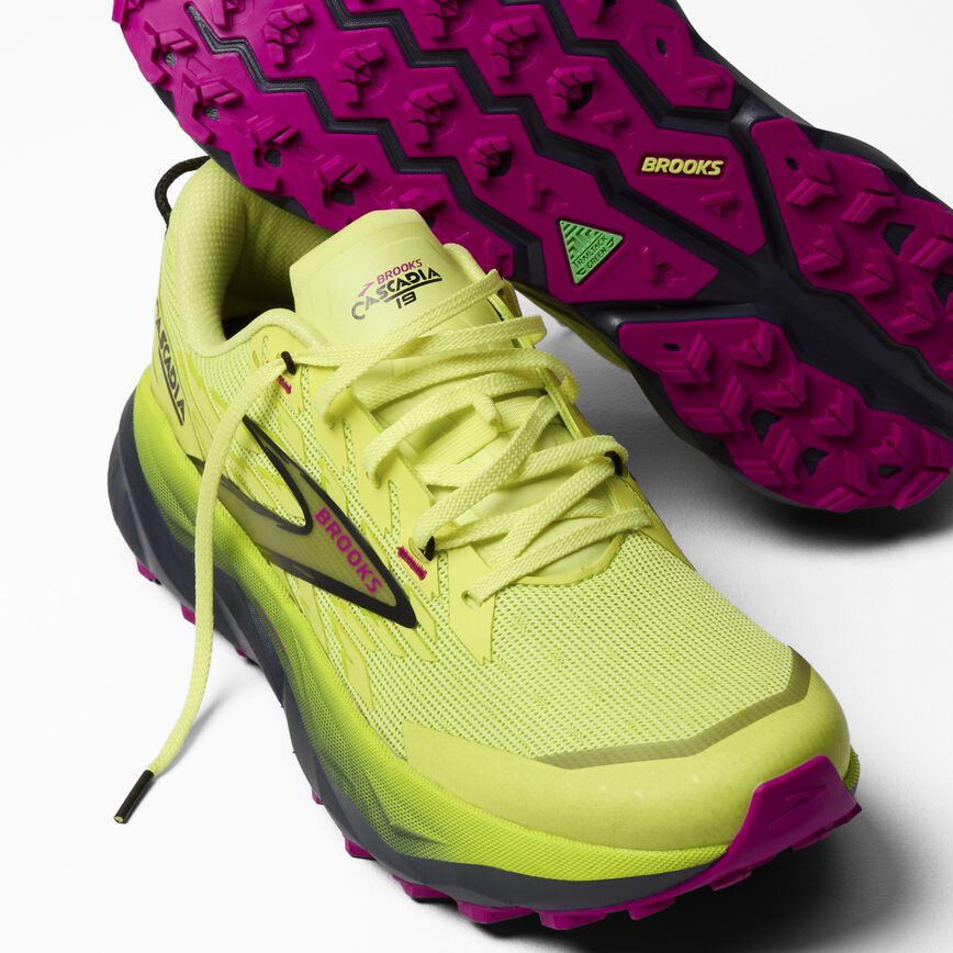 Brooks Cascadia 19 Sunny Lime/Black/Magenta (Women's)