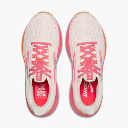 Brooks Revel 8 White/Pink/Tangerine (Women's)