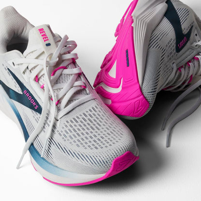 Brooks Revel 8 White/Moonlight/Pink (Women's)