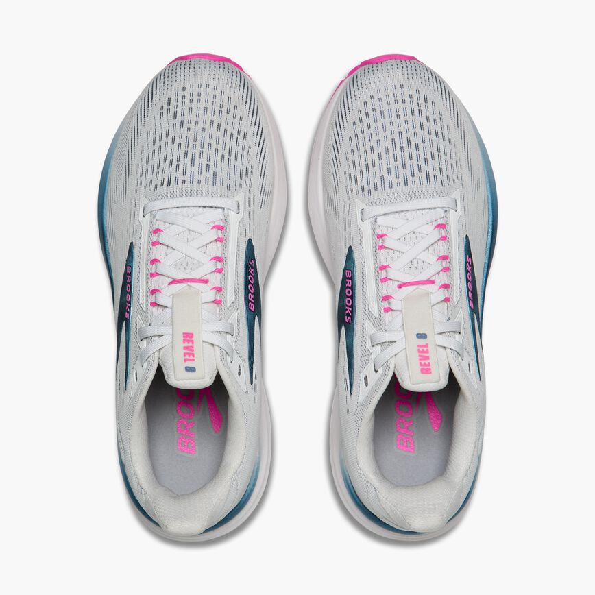 Brooks Revel 8 White/Moonlight/Pink (Women's)