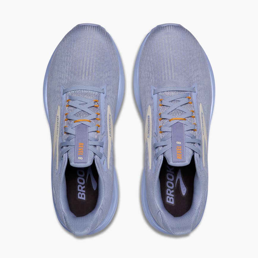 Brooks Revel 8 Blue Heron/Coconut/Orange (Women's)
