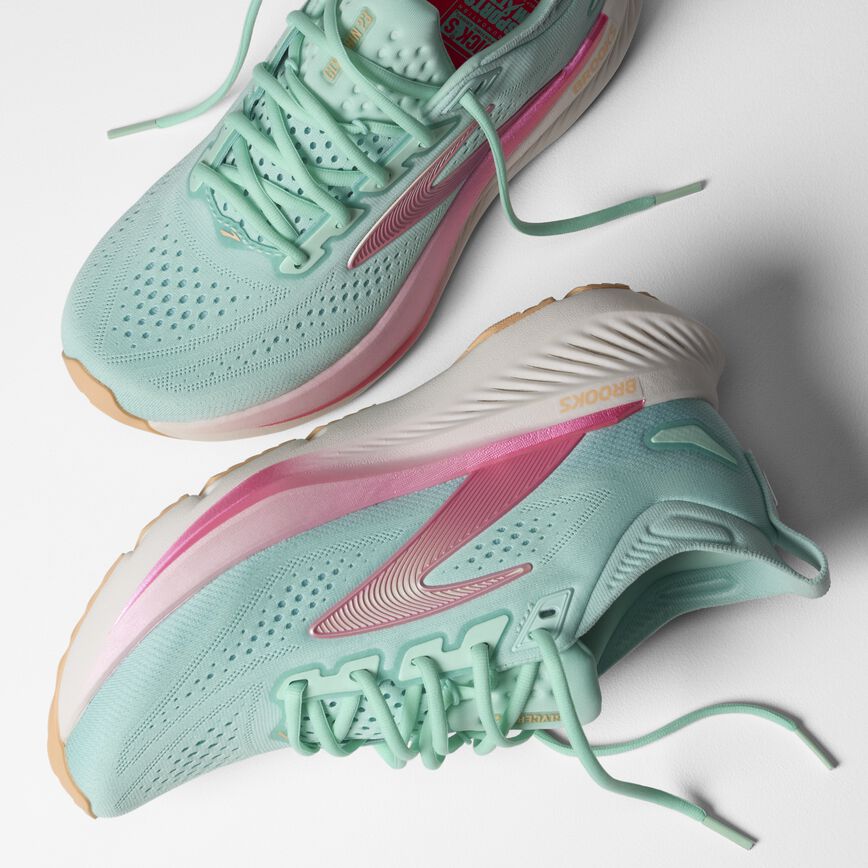 Brooks Glycerin 23 Aqua/Pink/Peach (Women's)