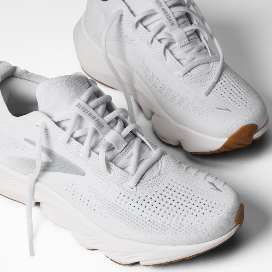 Brooks Glycerin Flex White/Black/Gum (Women's)