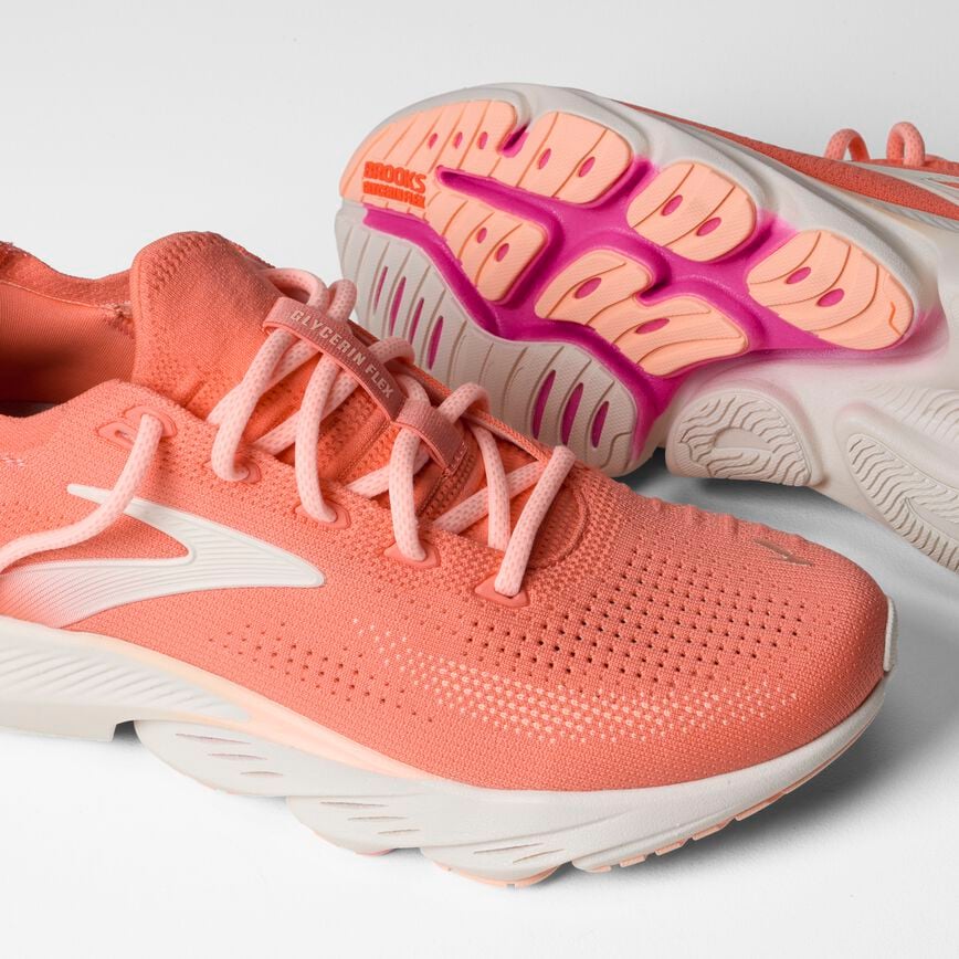 Brooks Glycerin Flex Peach Echo/Coral/Coconut (Women's)