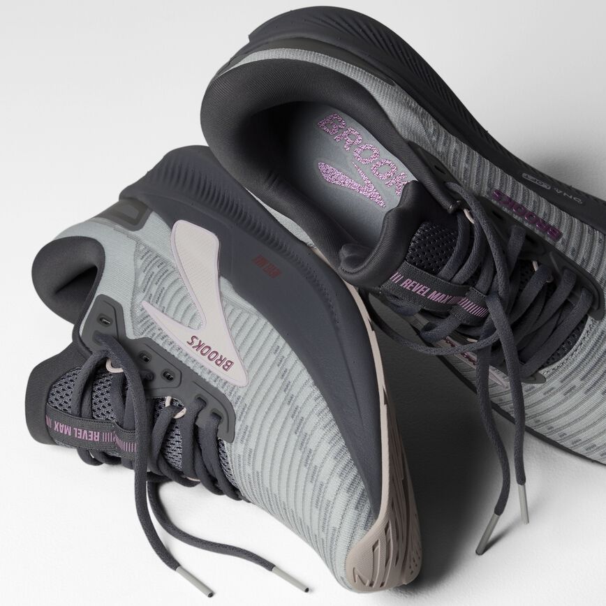 Brooks Revel Max Harbor Mist/Grey/Metallic (Women's)