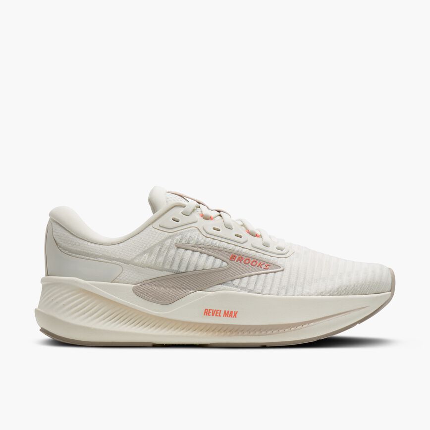 Brooks Revel Max Coconut/Chateau/Peach (Women's)