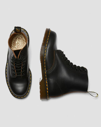 1460 Vintage Made In England Lace Up Boots - Black - Mens