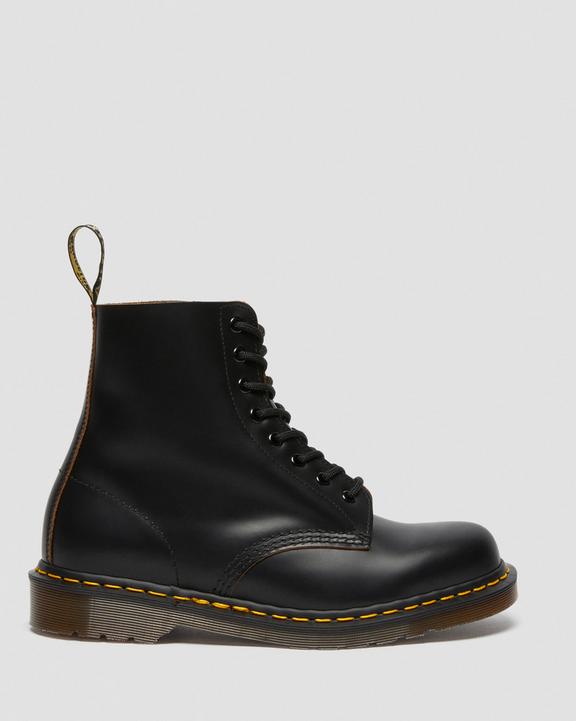 1460 Vintage Made In England Lace Up Boots - Black - Mens