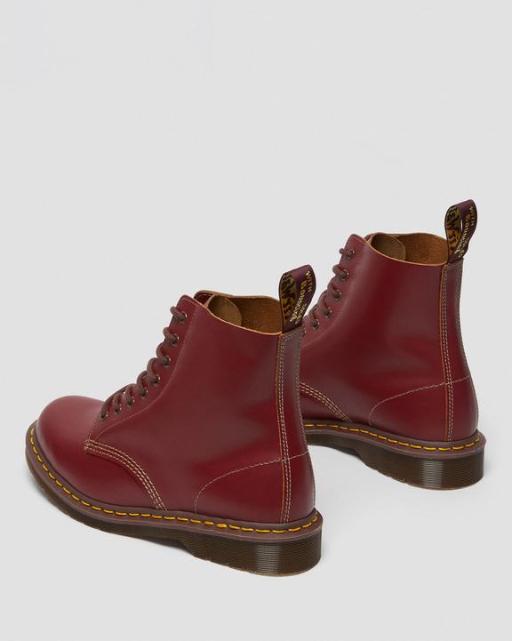 1460 Vintage Made In England Lace Up Boots - Red - Mens
