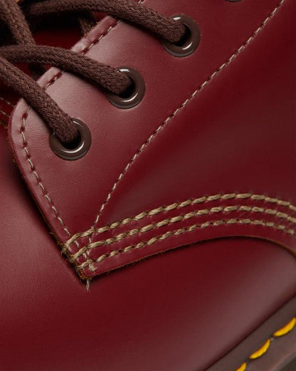 Dr. Martens 1460 Vintage Made In England Lace Up Boots Red - Womens