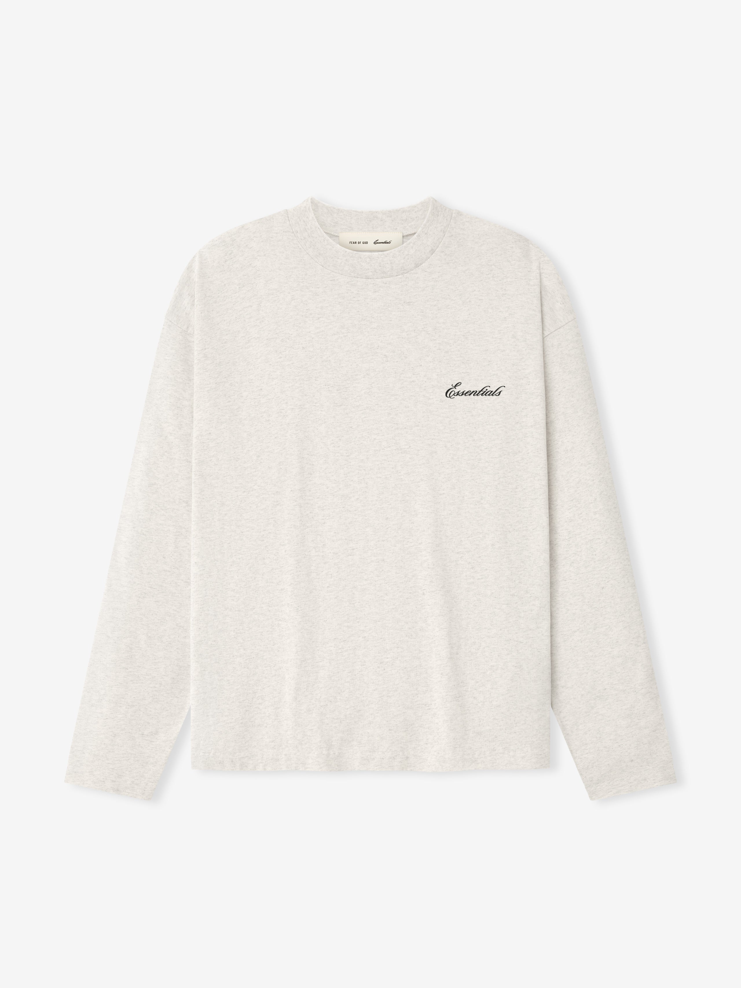 Essentials Essentials Classic Long Sleeve Tee Oatmeal Heather