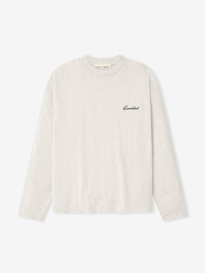 Essentials Essentials Classic Long Sleeve Tee Oatmeal Heather