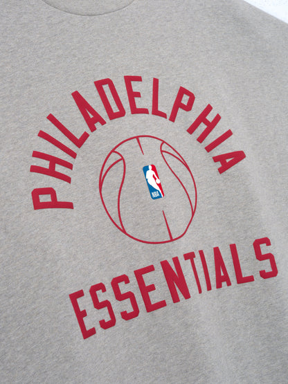 Essentials Sixers X Barkley Hendricks 90S Tee Concrete Heather