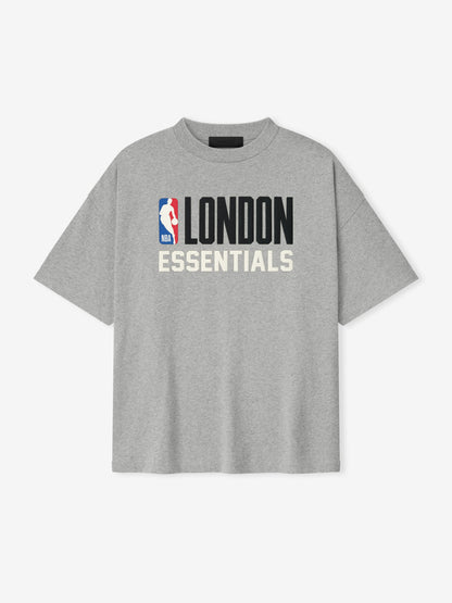 Essentials London 90S Fit Tee Concrete Heather
