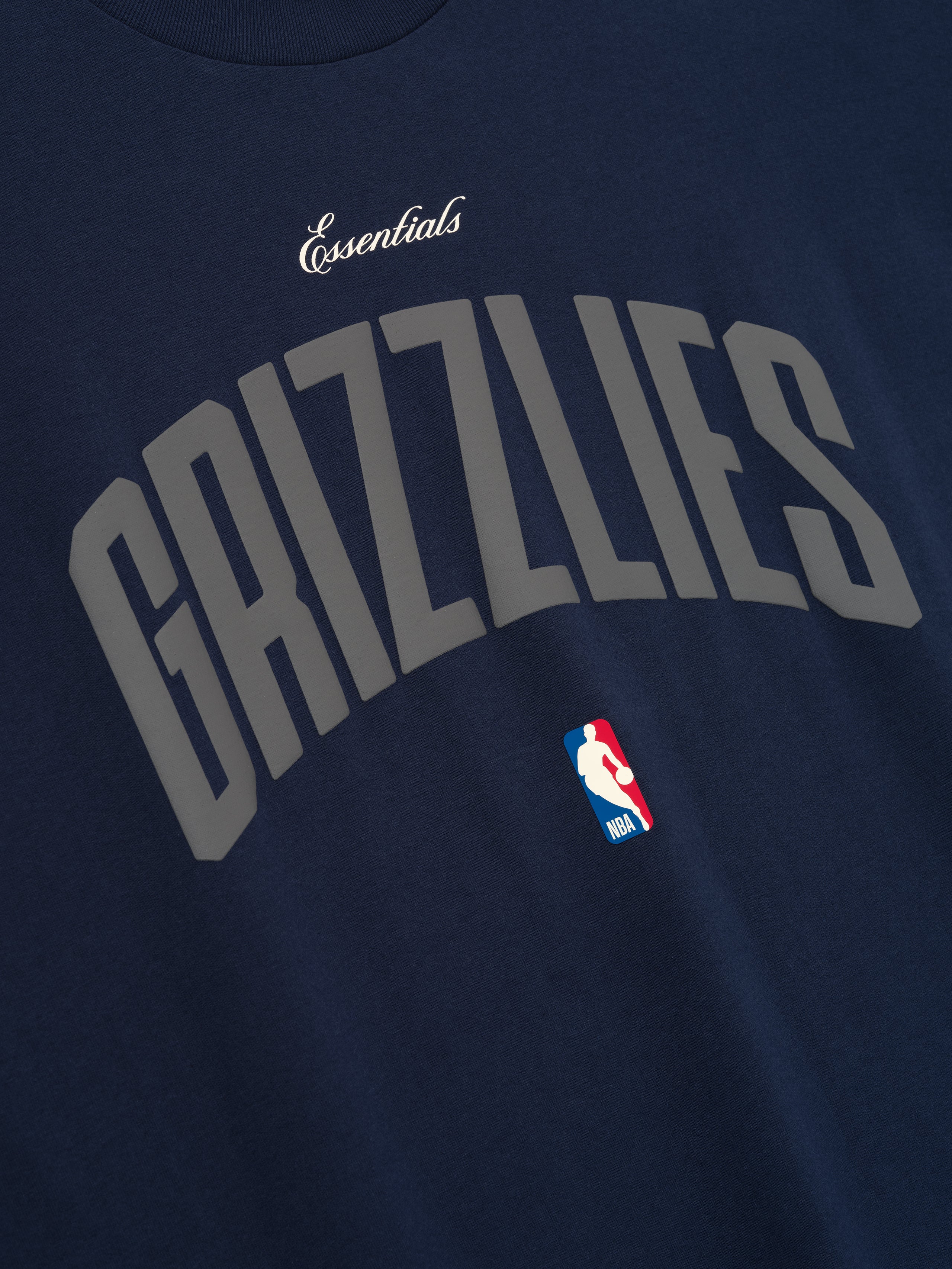 Essentials Memphis Grizzlies 90S Fit Tee Midnight Navy