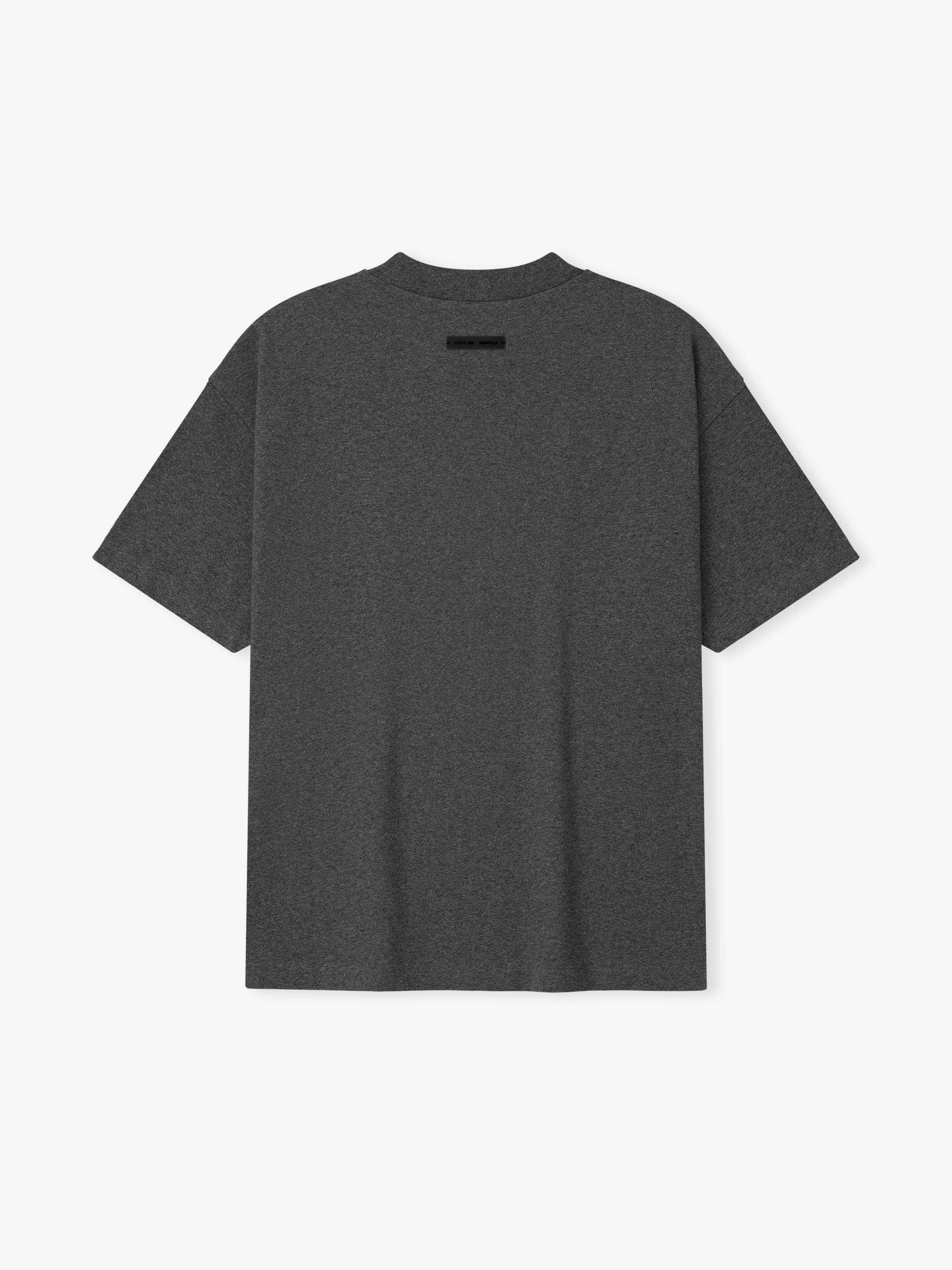 Essentials Embroidered Classic Short Sleeve Tee Charcoal Heather