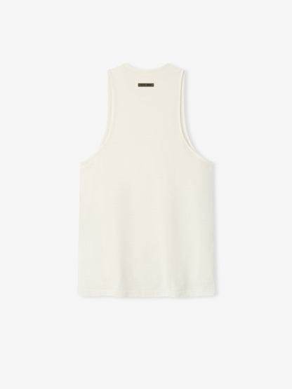 Essentials Embroidered Essential Tank Ivory