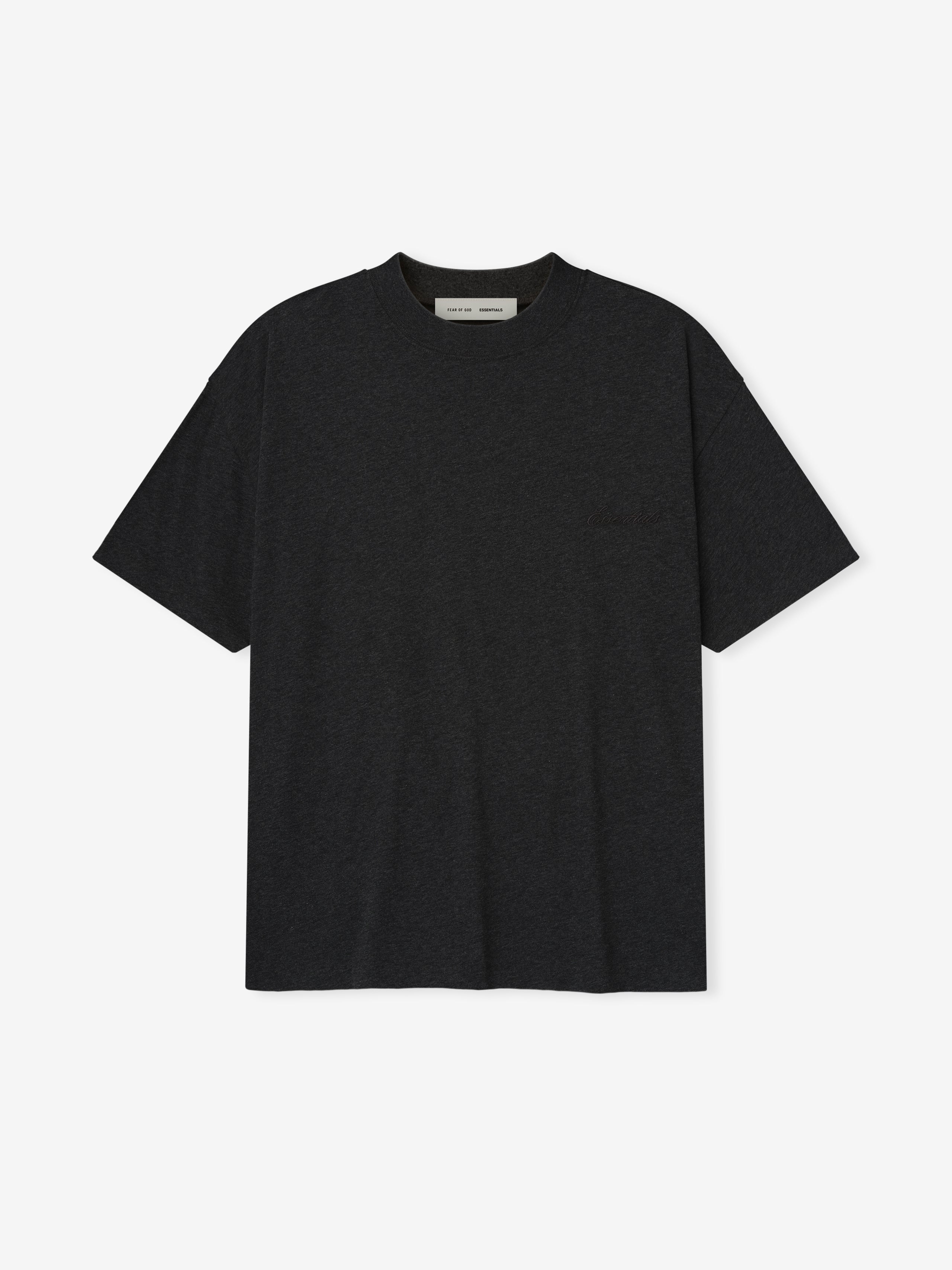 Essentials Embroidered Essential Tee Vintage Black