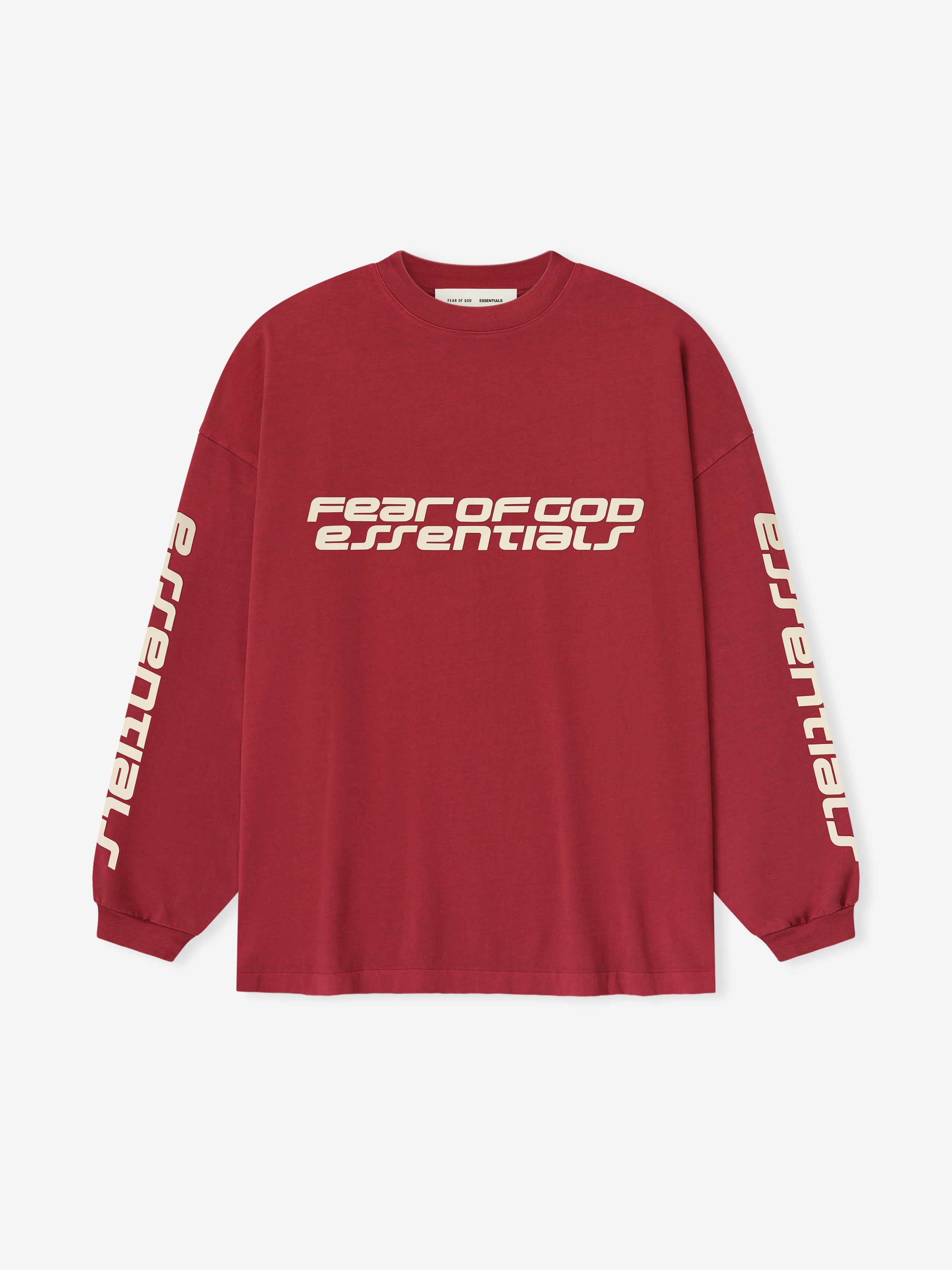 Essentials 90S Long Sleeve Tee Crimson