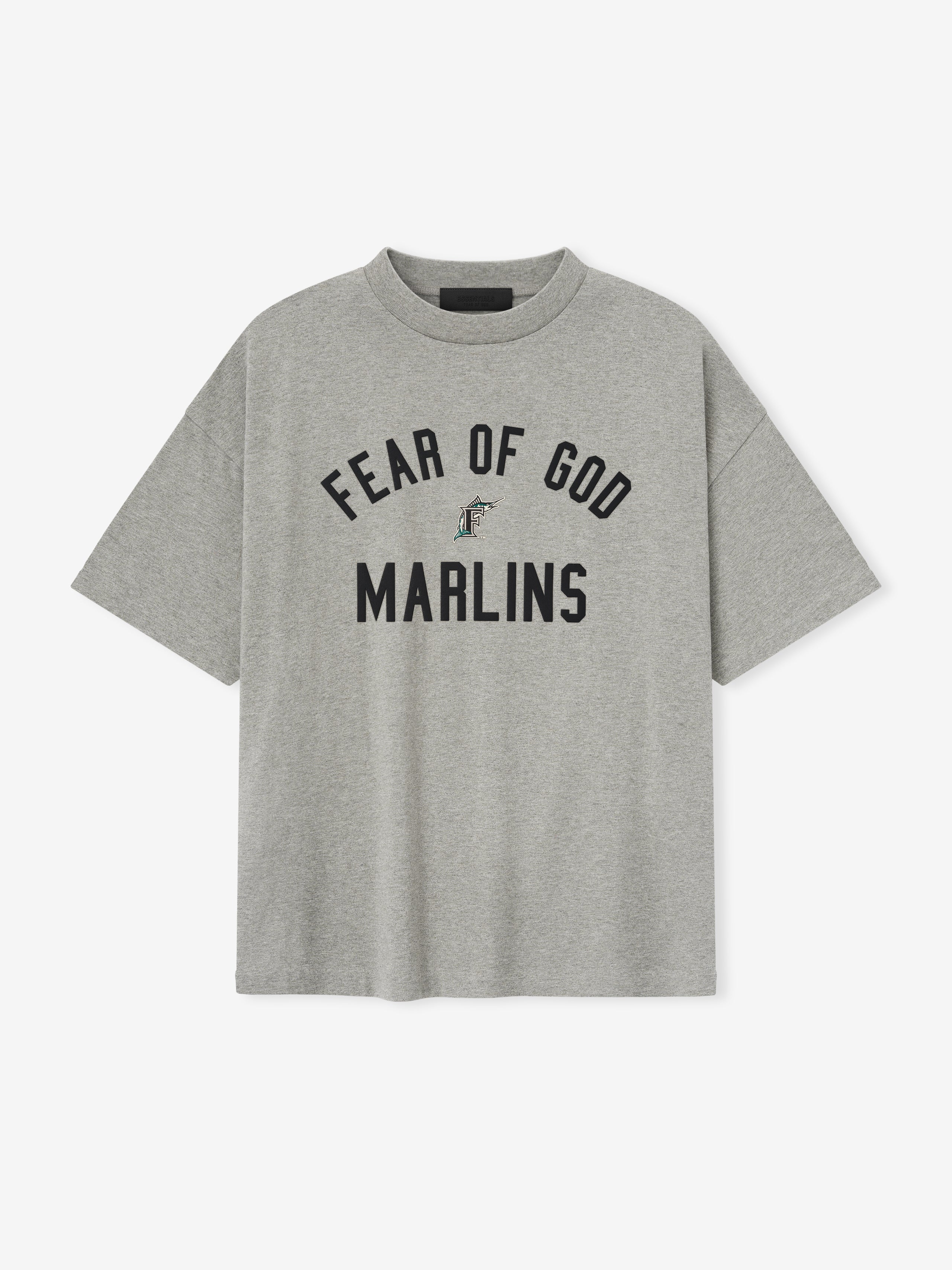 Essentials Marlins 90S Tee Concrete Heather