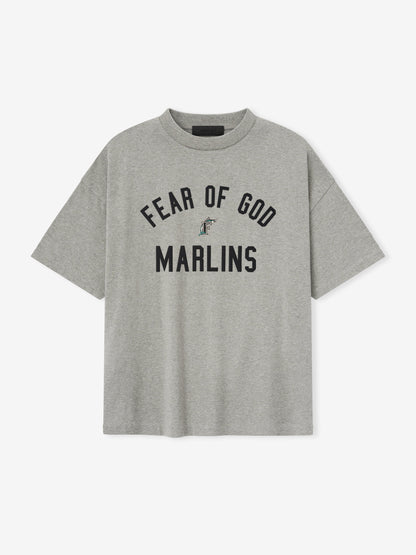 Essentials Marlins 90S Tee Concrete Heather