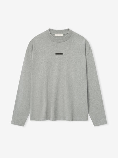 Essentials Classic Long Sleeve Tee Concrete Heather