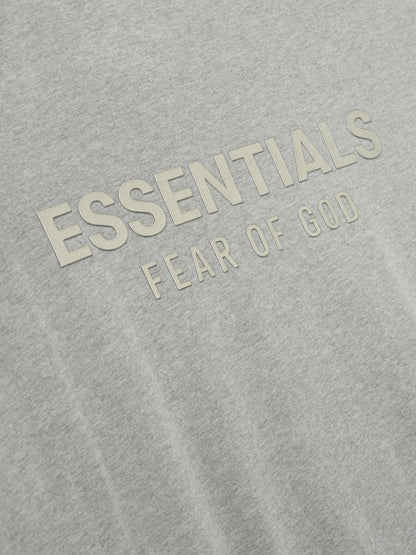 Essentials Classic Long Sleeve Tee Concrete Heather