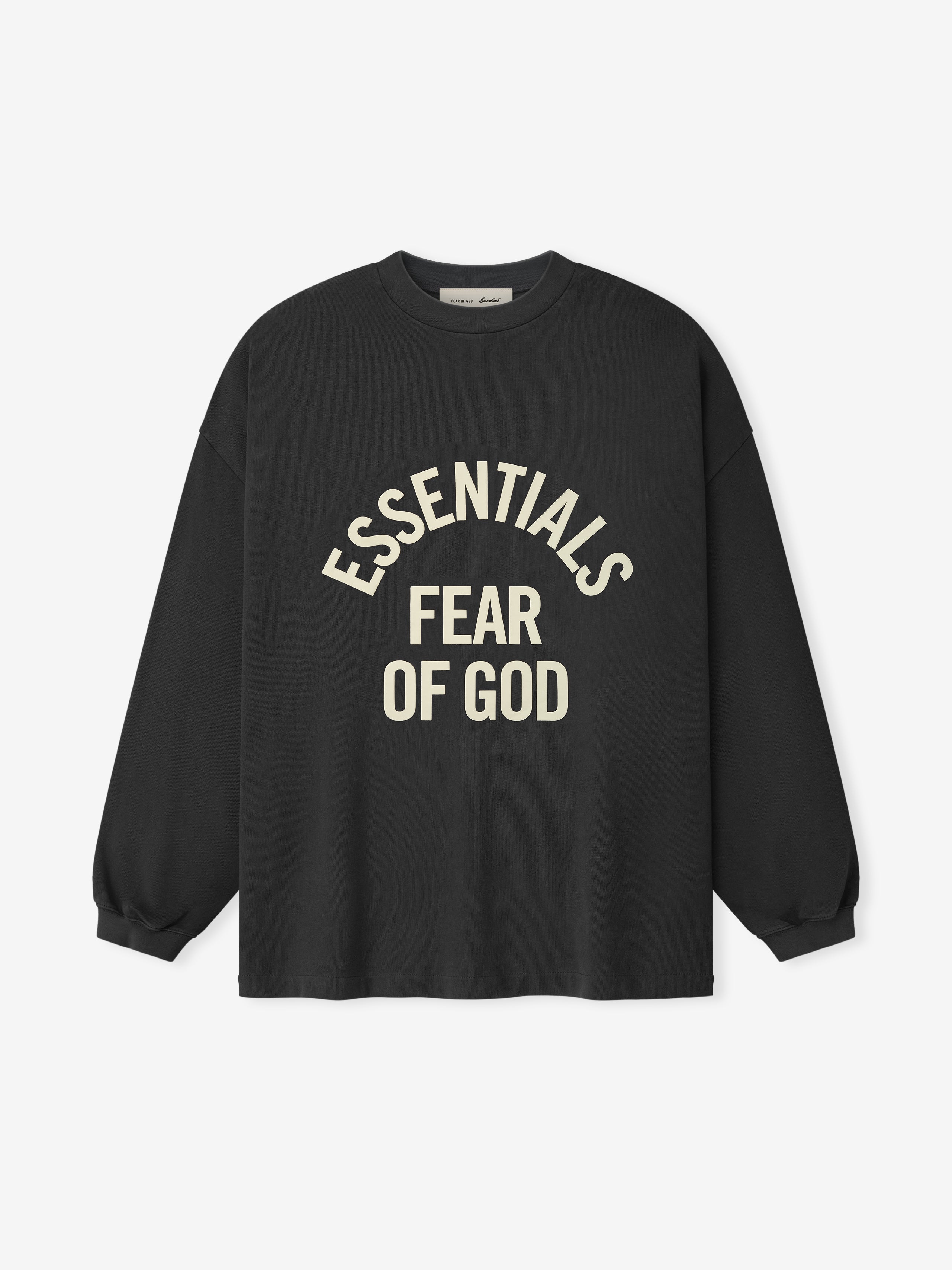 Essentials Campus 90S Long Sleeve Tee Faded Black