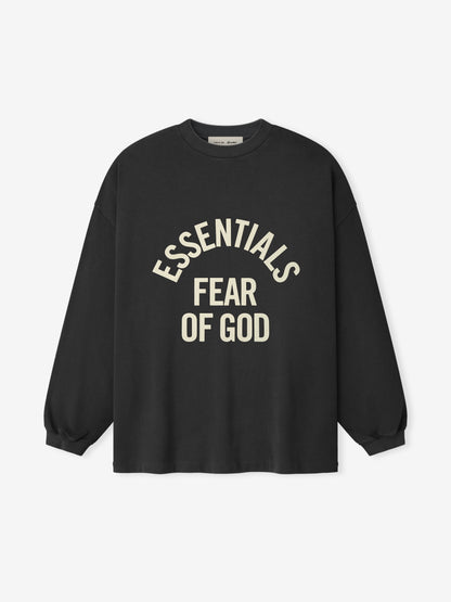 Essentials Campus 90S Long Sleeve Tee Faded Black