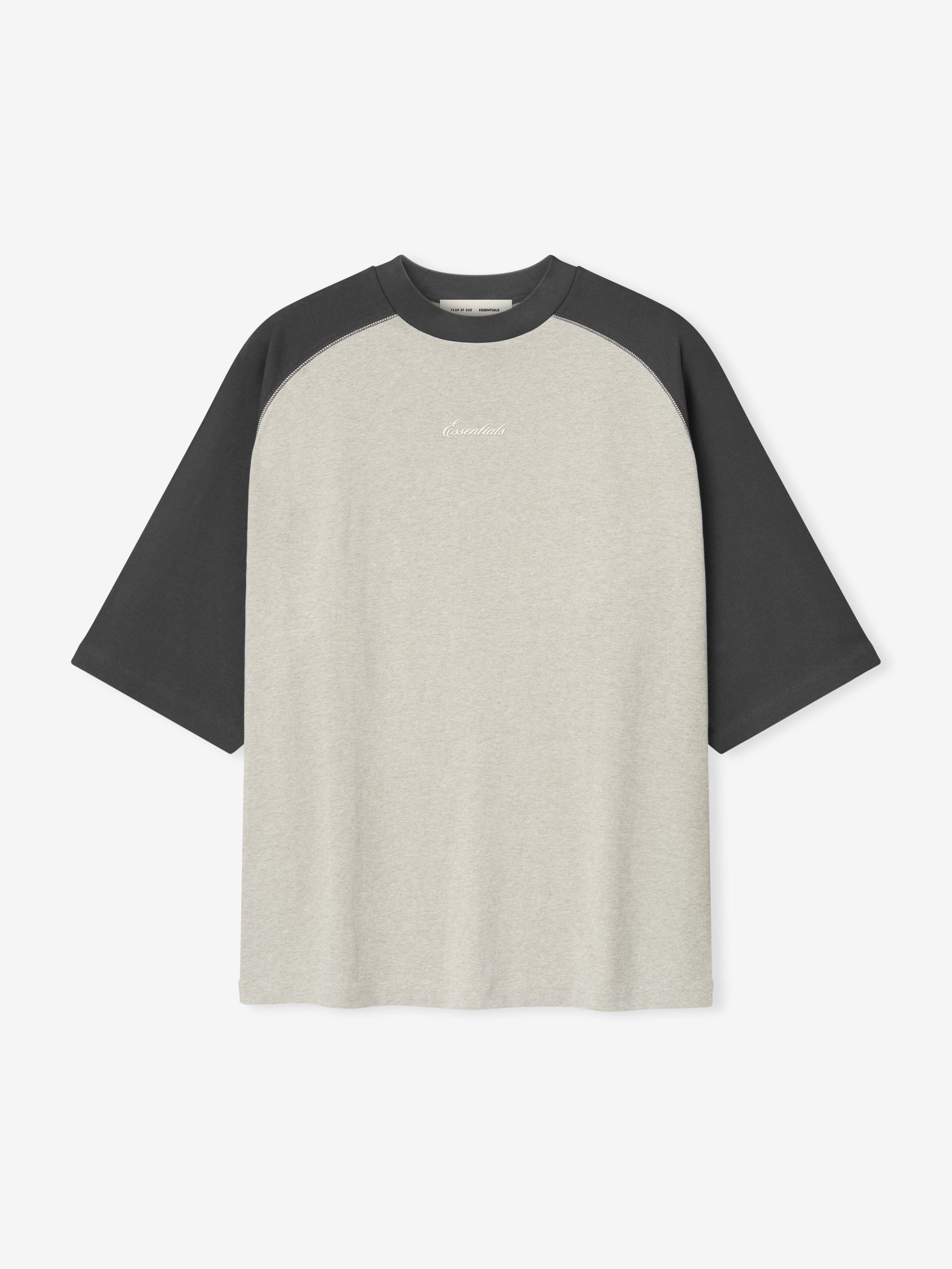 Essentials Signature Baseball Tee Iron Grey