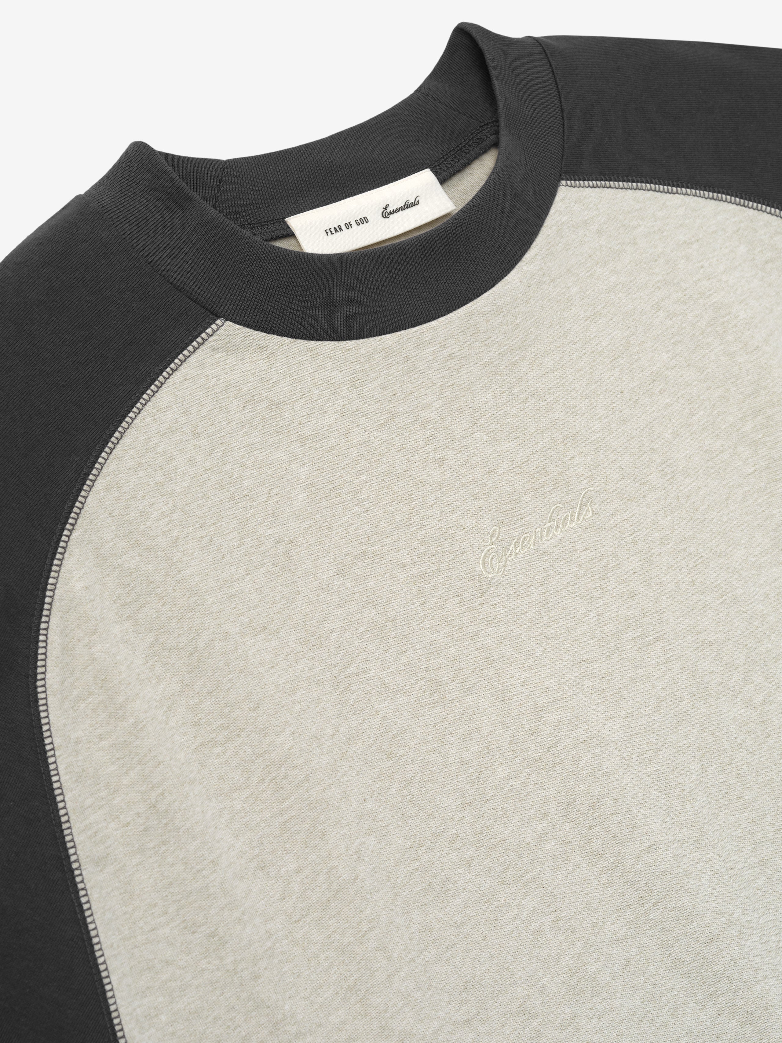 Essentials Signature Baseball Tee Iron Grey