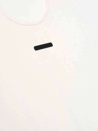 Essentials Rib Tank Ivory