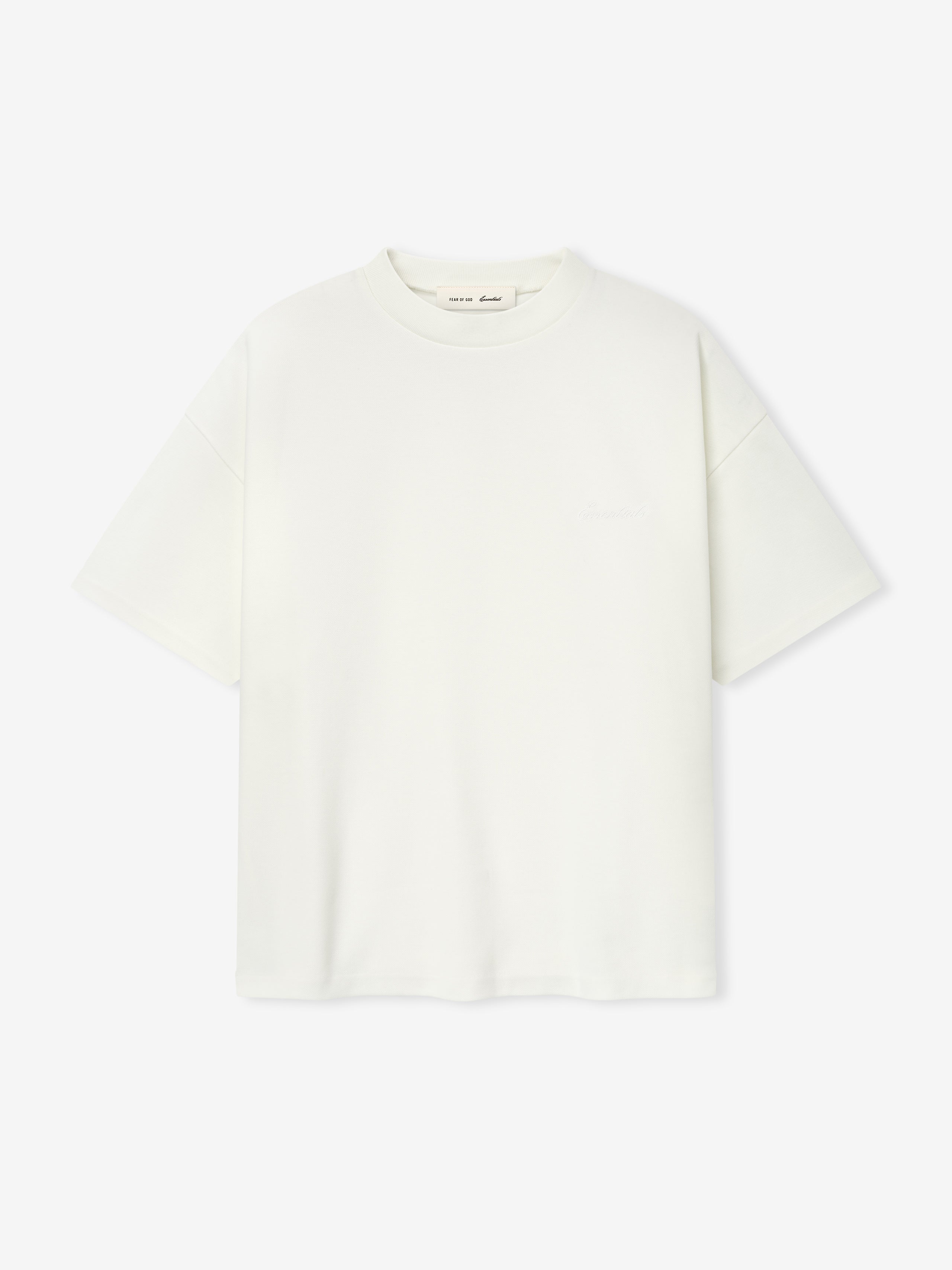 Essentials Pique Signature 90S Tee Ivory