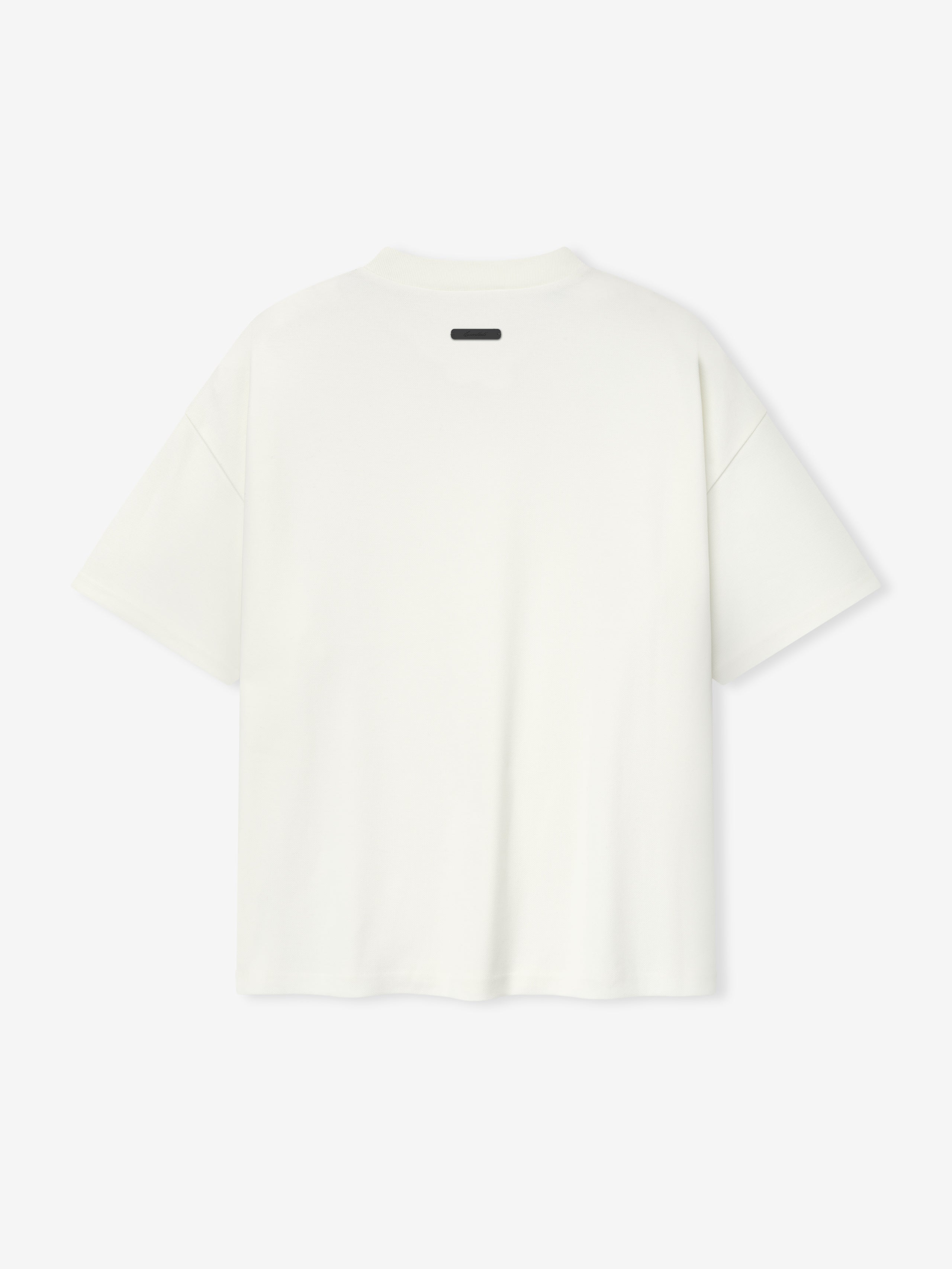 Essentials Pique Signature 90S Tee Ivory