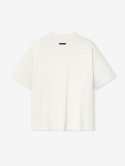 Essentials Pique Signature 90S Tee Ivory