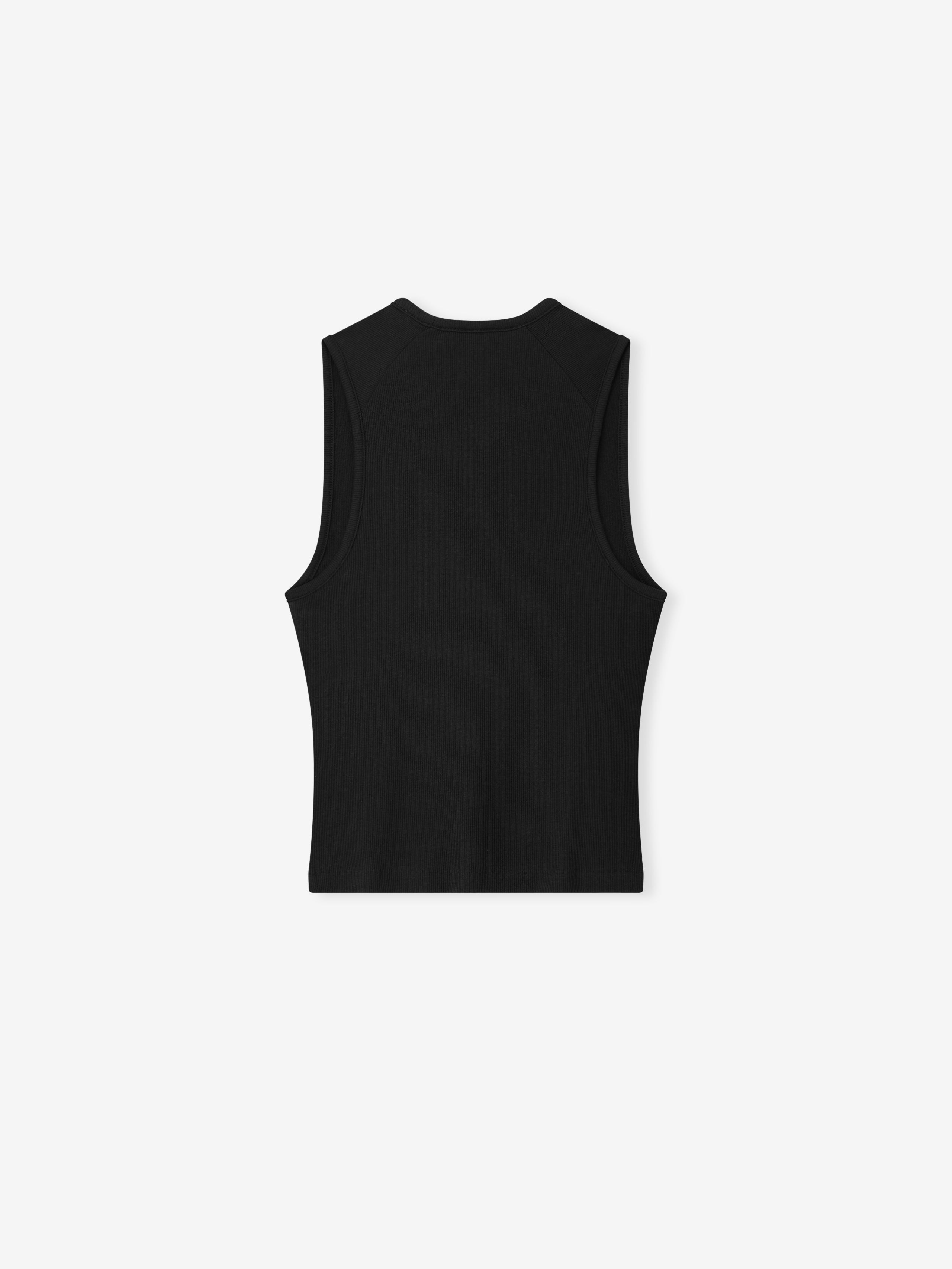 Essentials Womens Rib Knit Fitted Tank Vintage Black