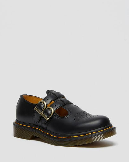 Dr Martens 8065 Smooth Leather Mary Jane Shoes - Black
