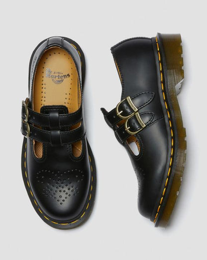 Dr Martens Smooth Leather Mary Jane Shoes - Black