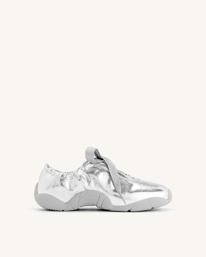 Jw Pei Flavia Ballerina Sneakers Silver