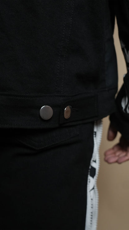 PATCHWORK DENIM BLACK MEN'S JACKET [50/50 LIMITED EDITION]