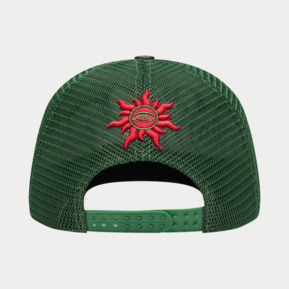Godspeed GS Neo Trucker Hat (Green / Yellow / Red)